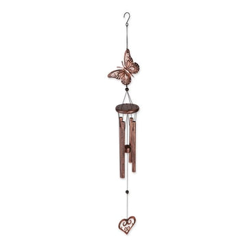 Faire- Zingz Home Butterfly and Heart Wind Chimes